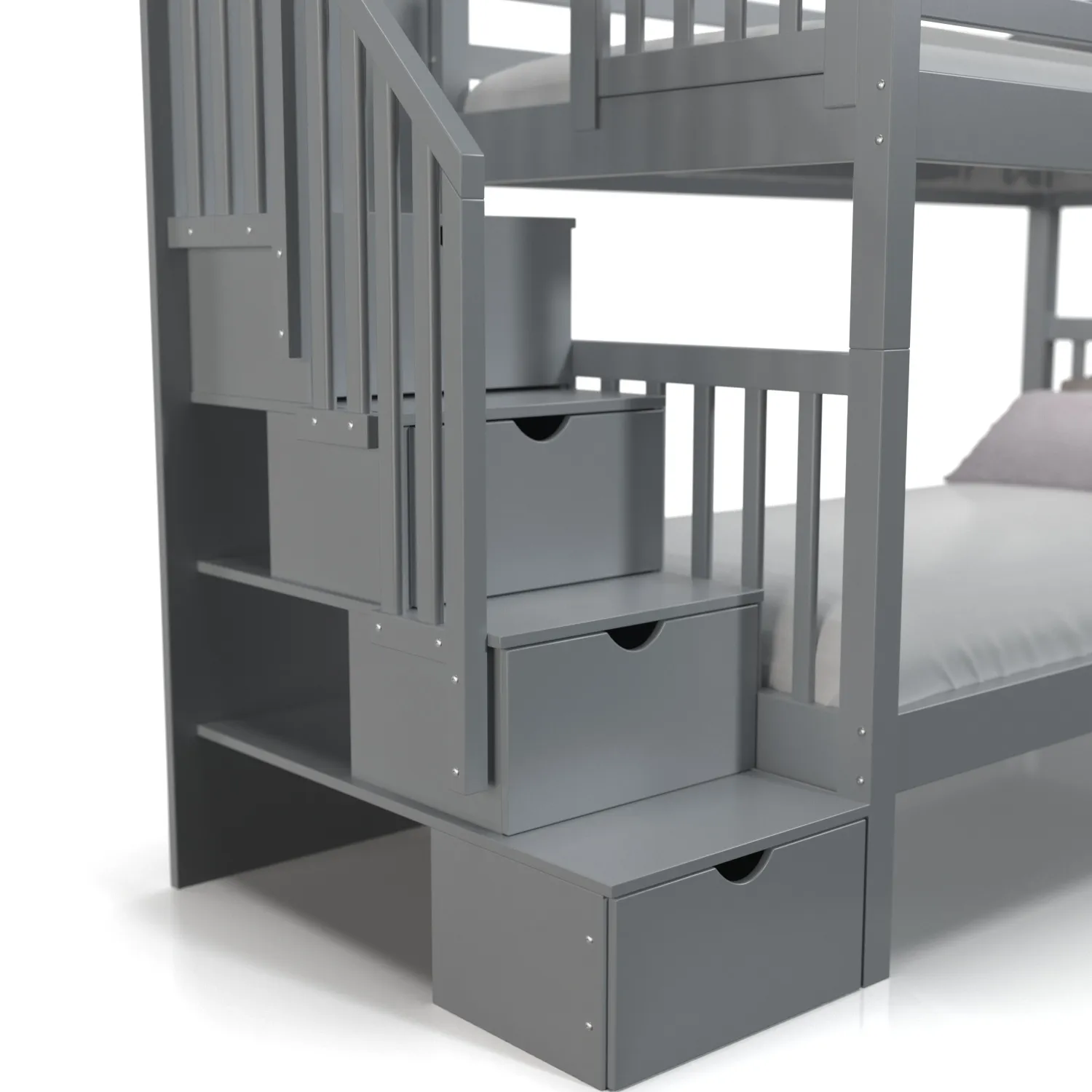 Keystone Twin Stairway Bunk Bed PBR 3D Model_05